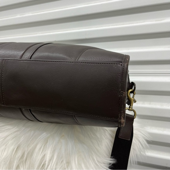 COACH Brown Leather Metro Metropolitan Messenger Laptop Work Satchel - Picture 8 of 11